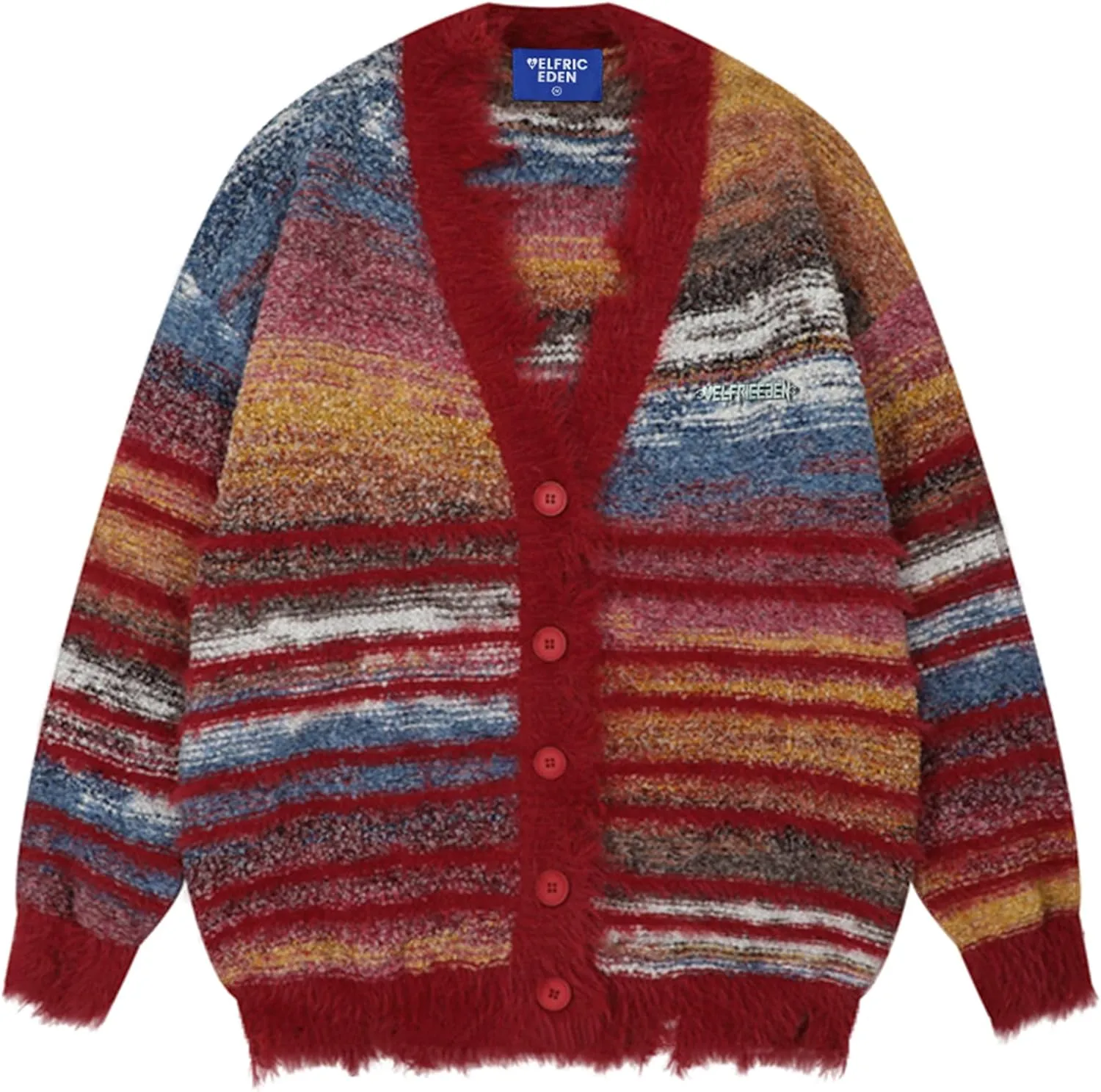 Aelfric Eden Cardigan Sweater Open Front Casual Knit Cardigans Pinstripe Fashion Sweaters Y2k 2025 Outfits