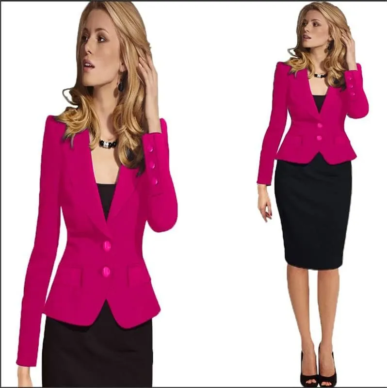Andongnywell Womens Casual Work Office Blazer Open Front Long Sleeve Cardigan Jacket Plus Size Blazers Jacket Overcoats