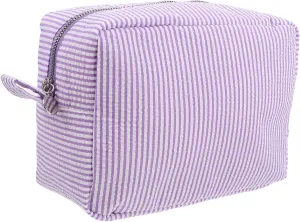 BESPORTBLE Portable Toiletry Holder Striped Travel Cosmetic Bag for Women Beauty Organizer