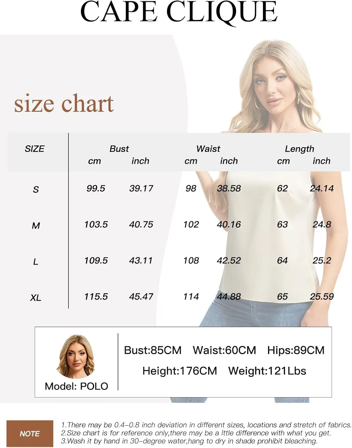CAPE CLIQUE Silk Satin Tank Tops for Women V Neck Sleeveless Camisole 2025 Summer Basic Blouses Work Outfits Shirts