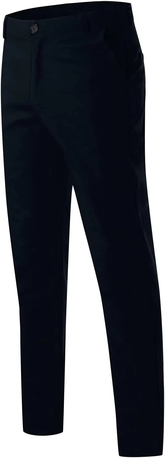 Cargo Pants for Men, Slim Fit Full Length Trousers, Casual Solid Mid Waist Pocket Fashion Workout Pants Streetwear