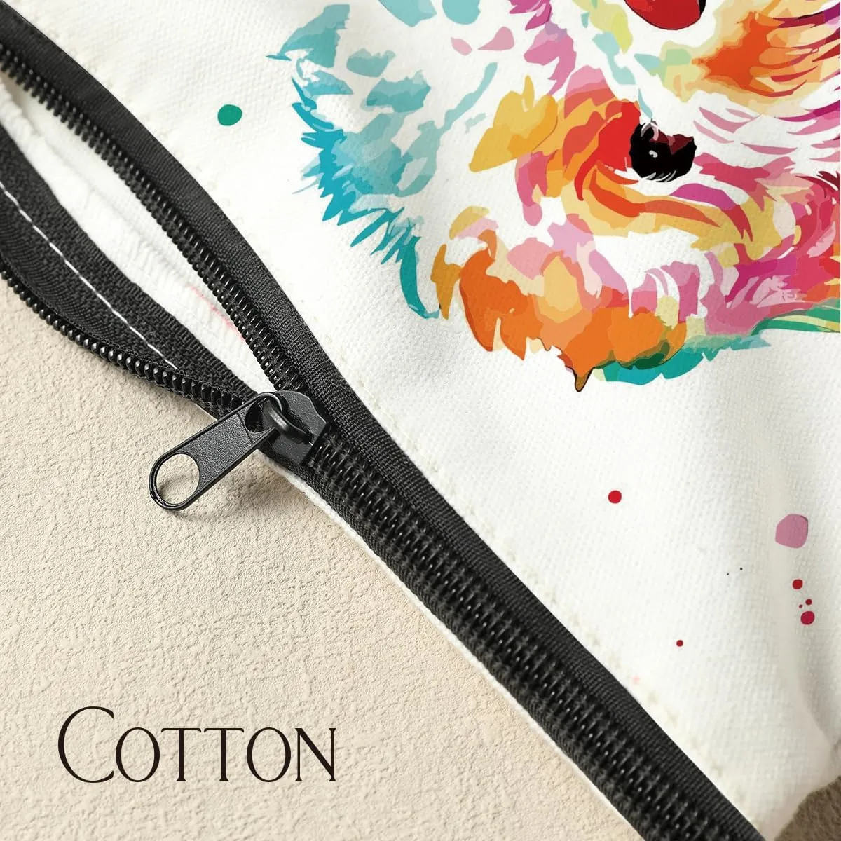 Dog Mom Gifts for Women: Colorful Dog Cosmetic Bag, Themed Gifts for Mothers Day, Graduation, Birthday