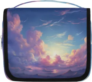 Dreamscape Hanging Travel Toiletry Bag Kit Makeup Case Cosmetics Organizer Space Nebula Toiletry Bag for Women Make up Accessories Shampoo Body Cream Brushes Set