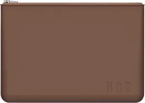 FERYES Silicone Makeup Bag, YKK Zipper Cosmetic Bag for Women, Slim Toiletry Bag for Traveling, Anti-wrinkle Silicone Travel Bag for Makeup,Beauty Tools and Brushes