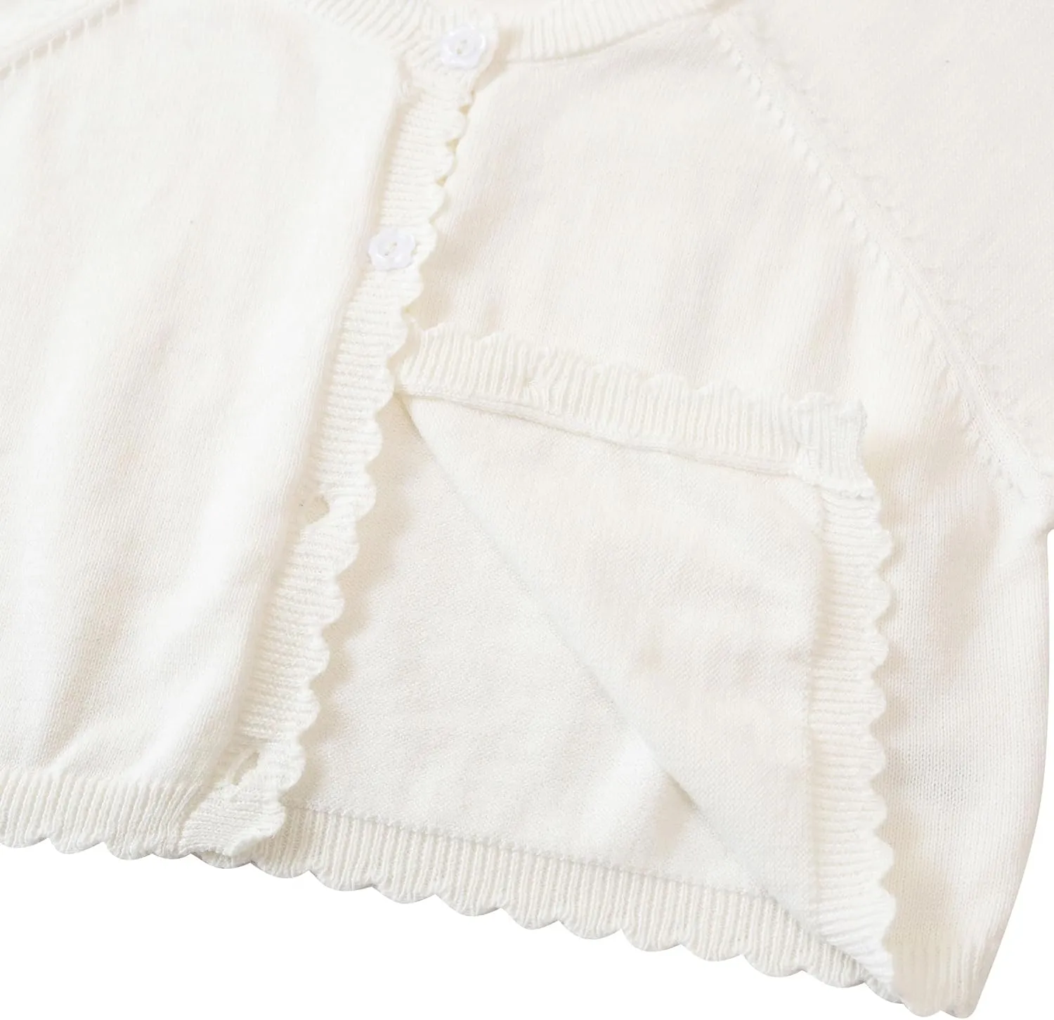 Girls Cardigan Sweater Long Sleeve Knit Bolero Shrug Cropped Tops Kids Cardigans with Button