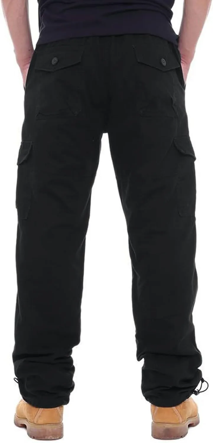 GOFULY Cargo Pants for Men Big and Tall Stretch Casual Sweatpants Pockets Big and Tall Pants Slim Fit Tactical Pants 2024