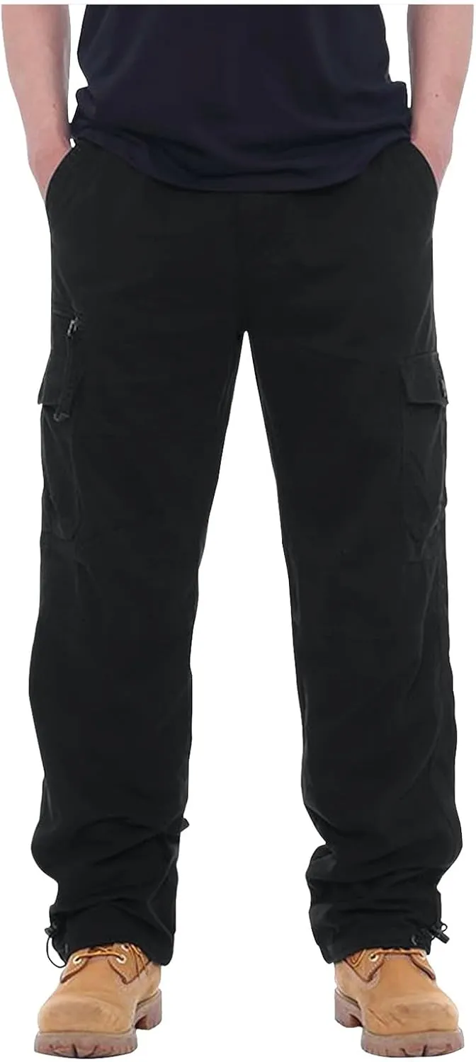 GOFULY Cargo Pants for Men Big and Tall Stretch Casual Sweatpants Pockets Big and Tall Pants Slim Fit Tactical Pants 2024