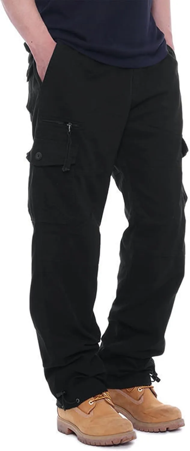 GOFULY Cargo Pants for Men Big and Tall Stretch Casual Sweatpants Pockets Big and Tall Pants Slim Fit Tactical Pants 2024