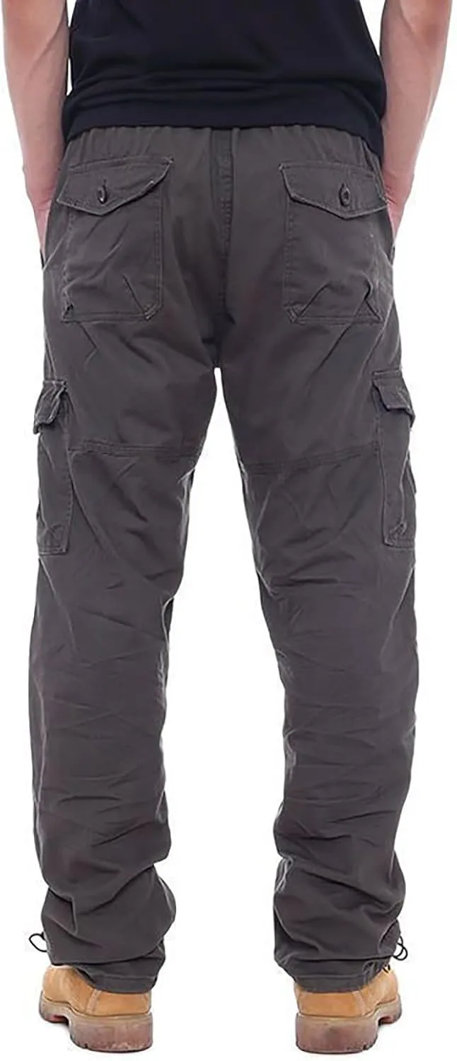 GOFULY Cargo Pants for Men Big and Tall Stretch Casual Sweatpants Pockets Big and Tall Pants Slim Fit Tactical Pants 2024