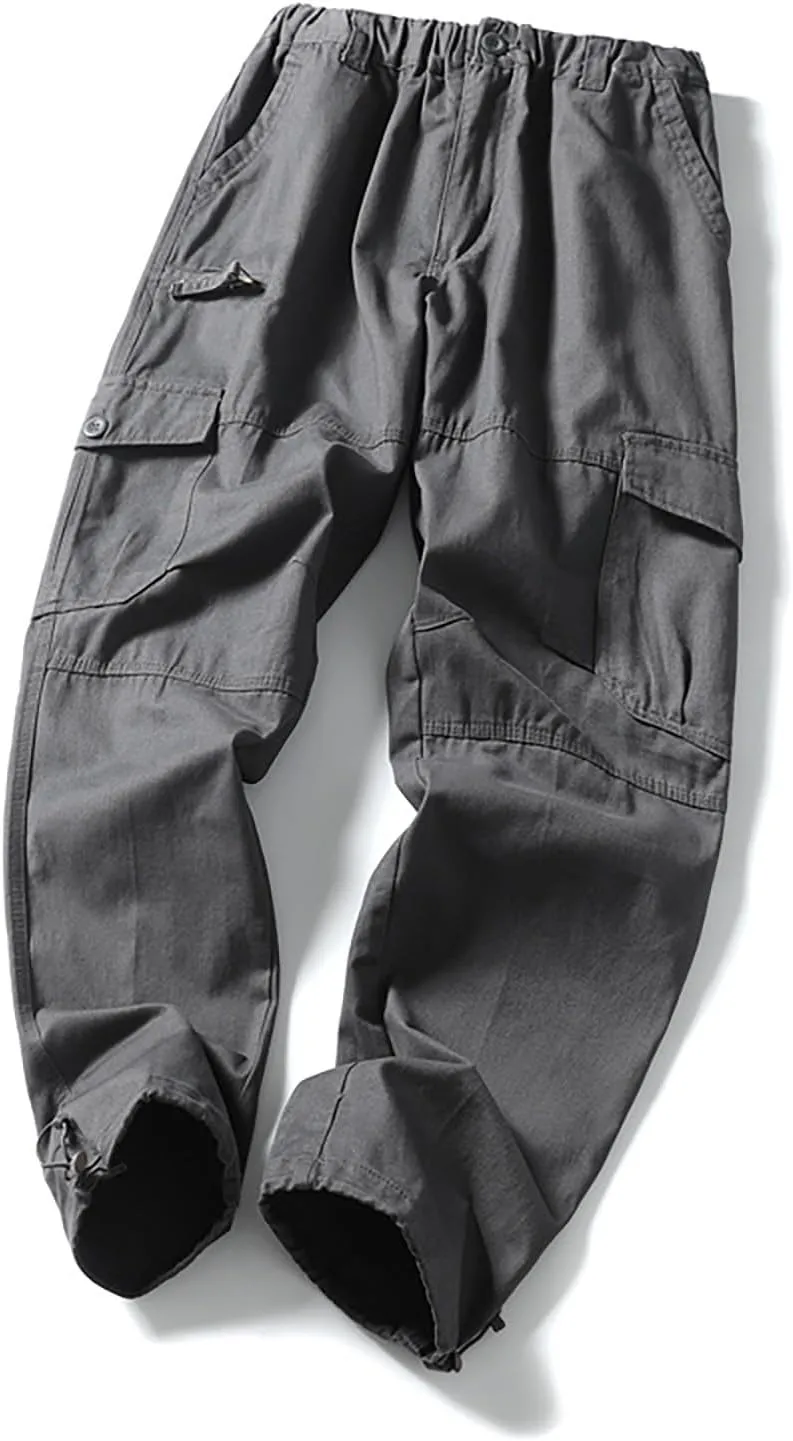 GOFULY Cargo Pants for Men Big and Tall Stretch Casual Sweatpants Pockets Big and Tall Pants Slim Fit Tactical Pants 2024