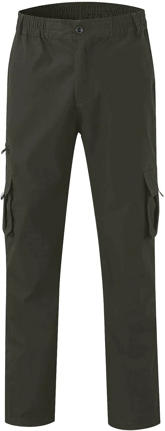 GOFULY Mens Cargo Pants Casual Ripstop Stretch Joggers Sweatpants Pockets Y2K Pants Men Slim Fit Travel Pants Plus Size 2024