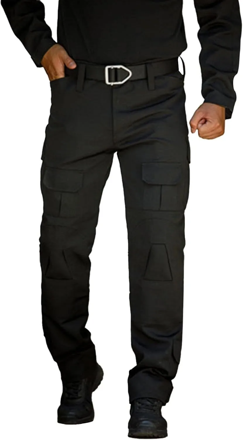 Golf Pants Men Tapered Leg Outdoor Hiking Pants Multi Pockets Classic Fit Comfort Utility Cargo Work Pants Regular Fit
