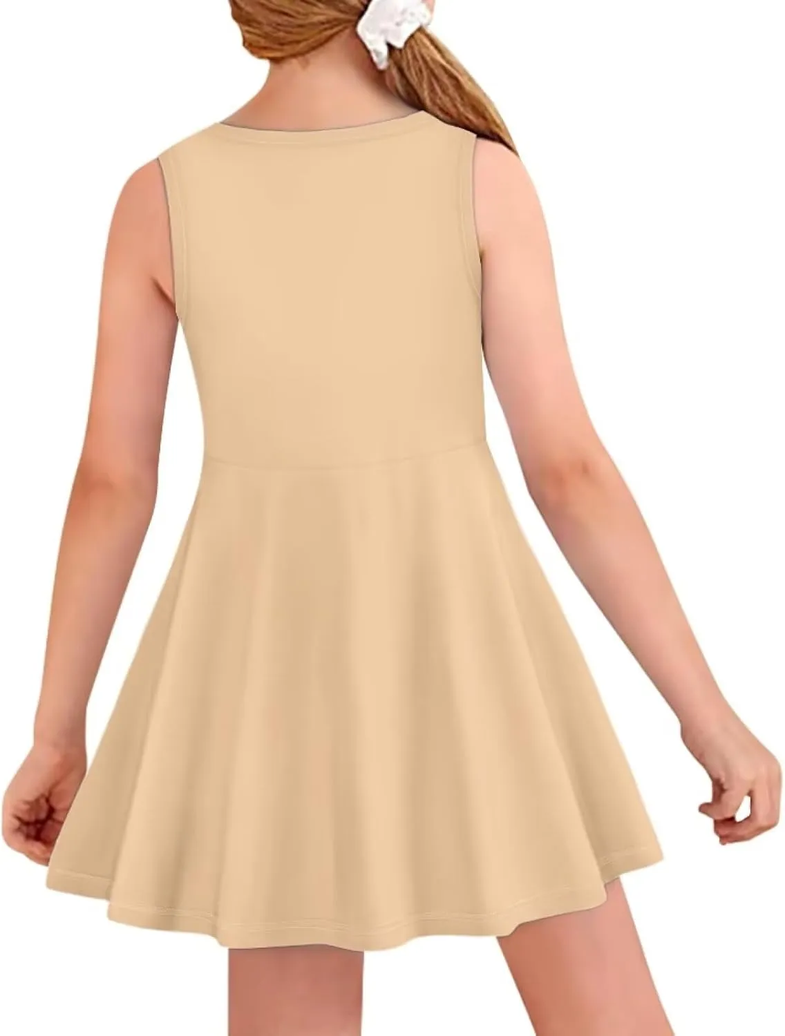 Kids Casual Dress for Girls Cute Outfits Sleeveless Clothes Size 3-16