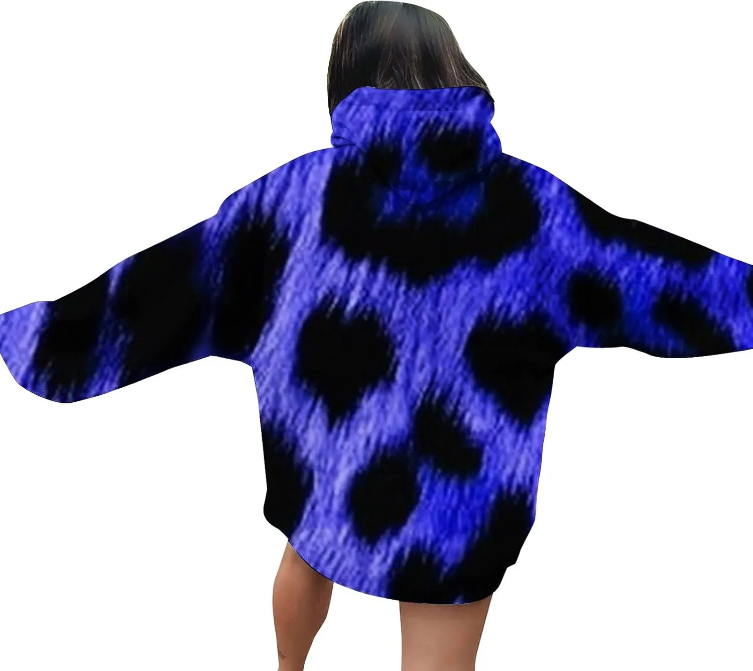 Leopard Sweatshirt for Women Fall Fashion 2024 Oversized Leopard Print Top Oversized Long Sleeve Crew