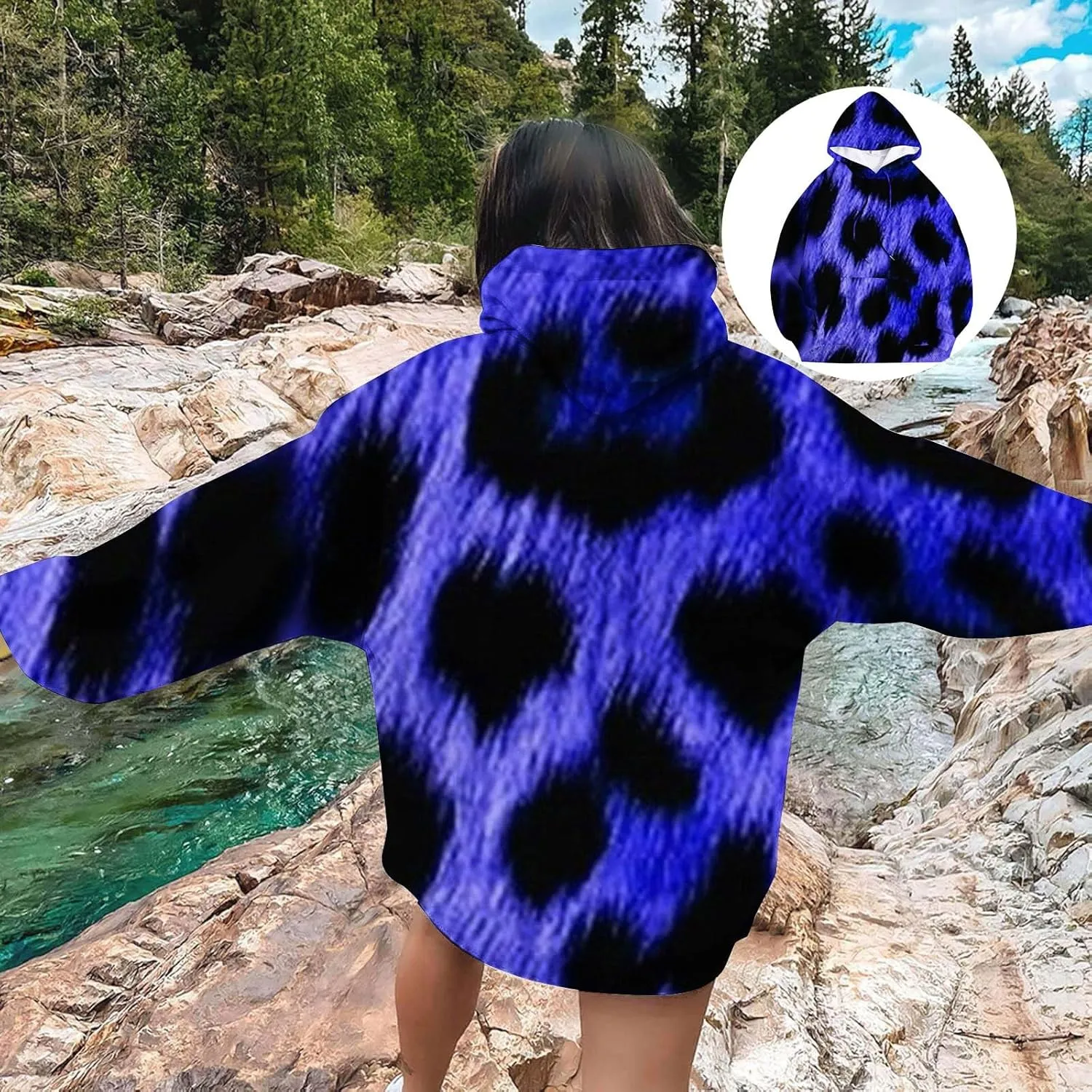 Leopard Sweatshirt for Women Fall Fashion 2024 Oversized Leopard Print Top Oversized Long Sleeve Crew