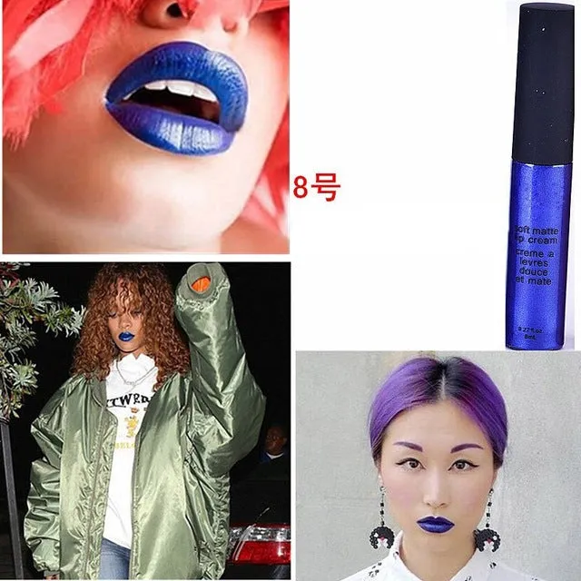 Liquid Matte Lipsticks Long Lasting Waterproof Matt Black Lipstick 12 Colors Velvet Selena Lipstick Matte Lip Makeup Lip Gloss