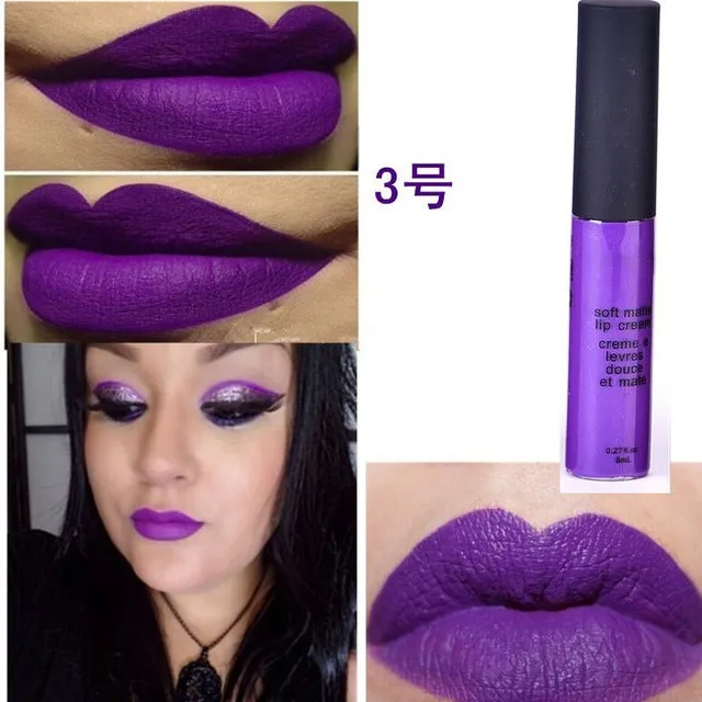 Liquid Matte Lipsticks Long Lasting Waterproof Matt Black Lipstick 12 Colors Velvet Selena Lipstick Matte Lip Makeup Lip Gloss