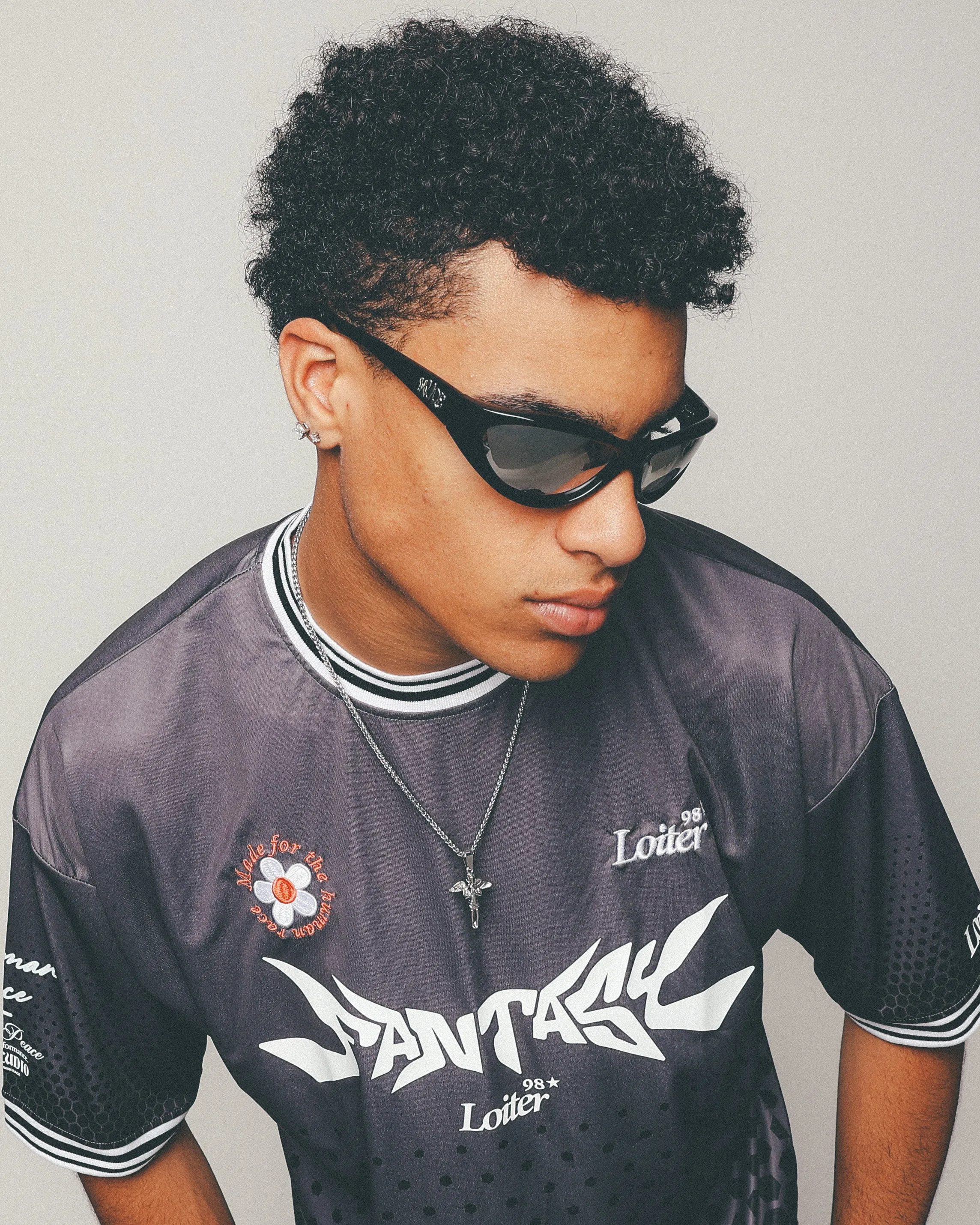 Loiter X Nuqe Raver Sunglasses Black/Silver