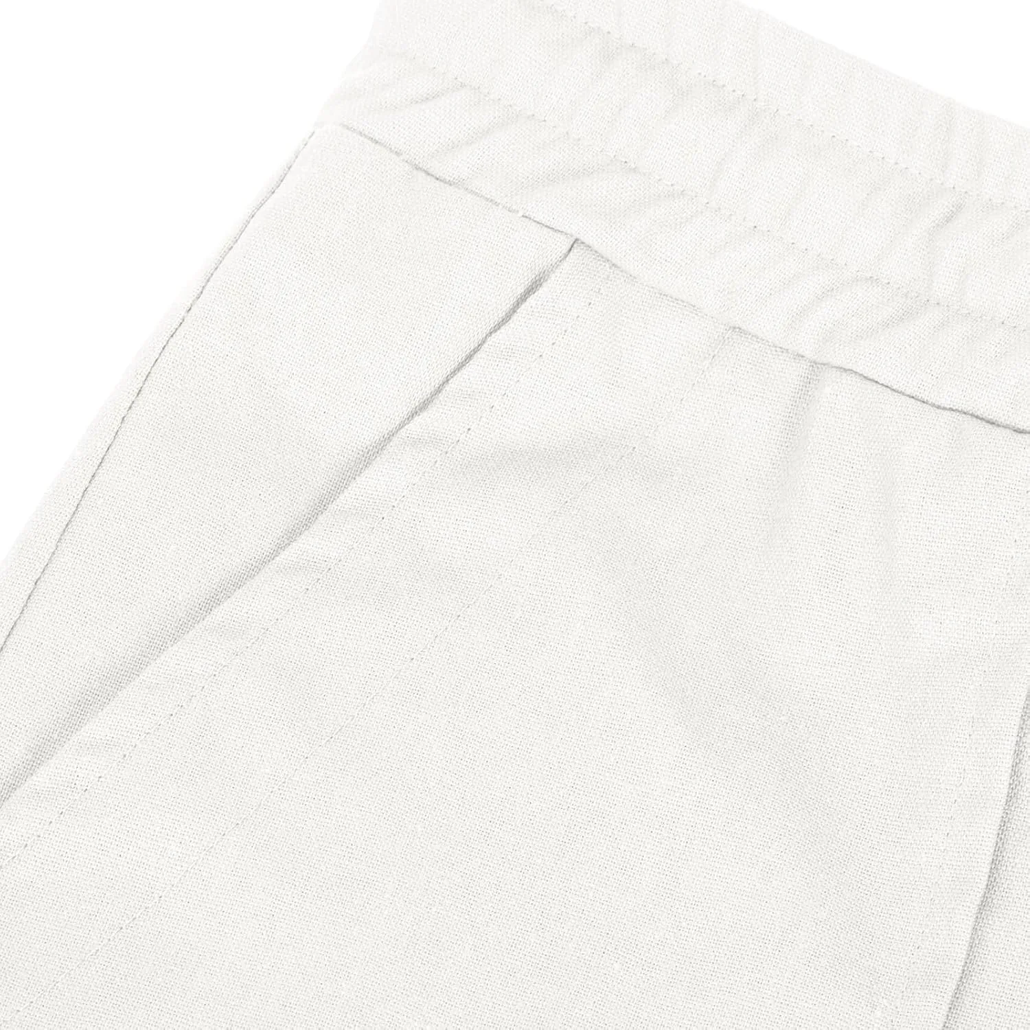Men Linen Pants Slim Fit Straight Leg Casual Beach Pants Trendy Fashion Drawstring Trousers with Multi Pockets
