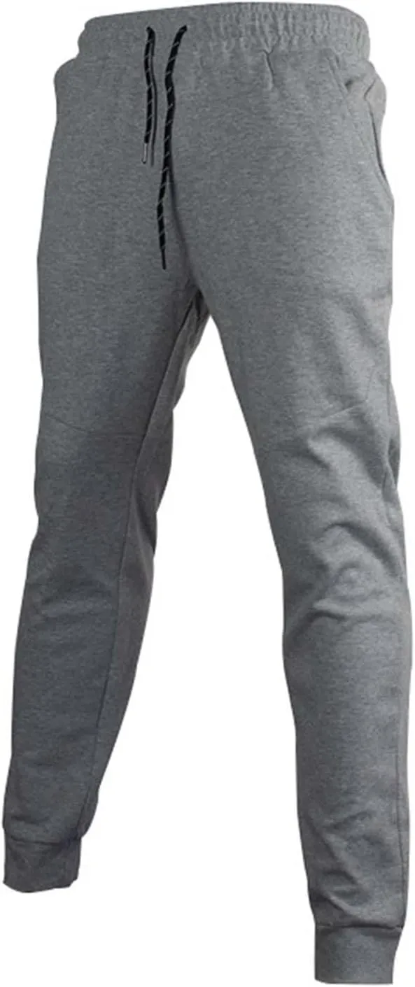 Men's Cargo Sweatpants Slim Fit Stretch Lightweight Pants Joggers Casual Work Pants with Pockets Drawstring Waist