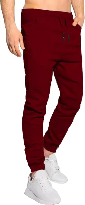 Men's Casual Classic Tactical Pants Slim Fit Soft Twill Pockets Jogger Comfort Hiking Cotton Sweatpants