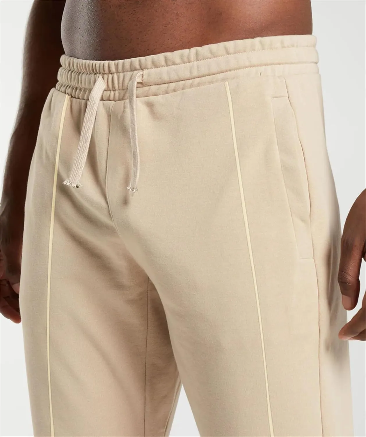 Men's High Waist Fleece Joggers Sweatpants Drawstring Track Pants with Pockets for Yoga Workout Running Lounge Wear