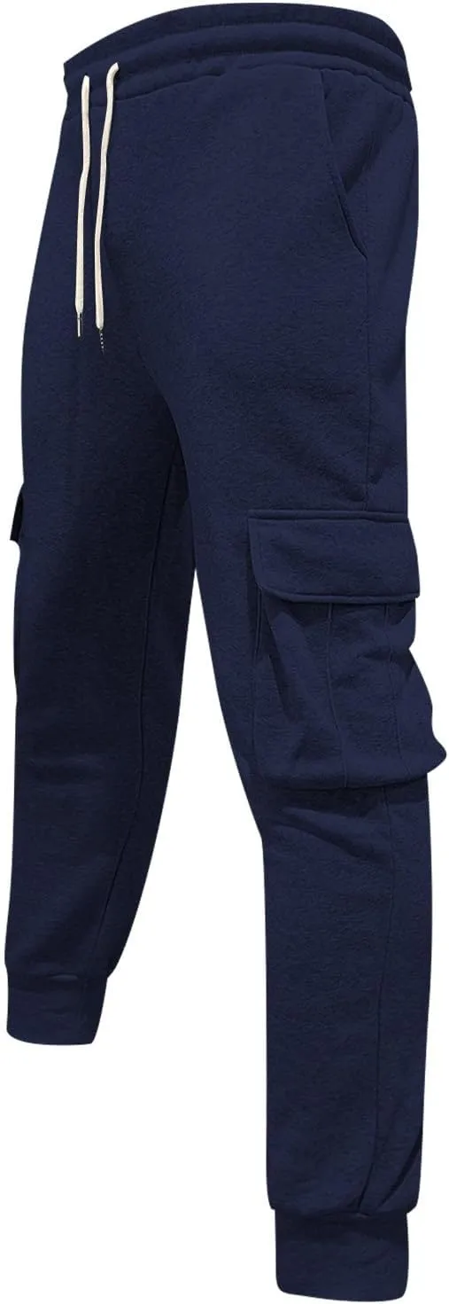 Men's Pants Cargo Work Casual Drawstring Waist Joggers Lightweight Breathable Active Athletic Fishing Hiking Pants