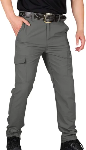 Men's Work Pants Construction Tactic Hiking Waterproof Mencomfy Cargo Pants Carpenter Trousers with Pockets