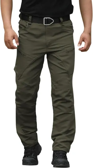 MIDOO Golf Pants Men Tapered Leg Casual Joggers Pants Stretch Drawstring Elastic Waist Tapered Leg Sweatpants with Pockets