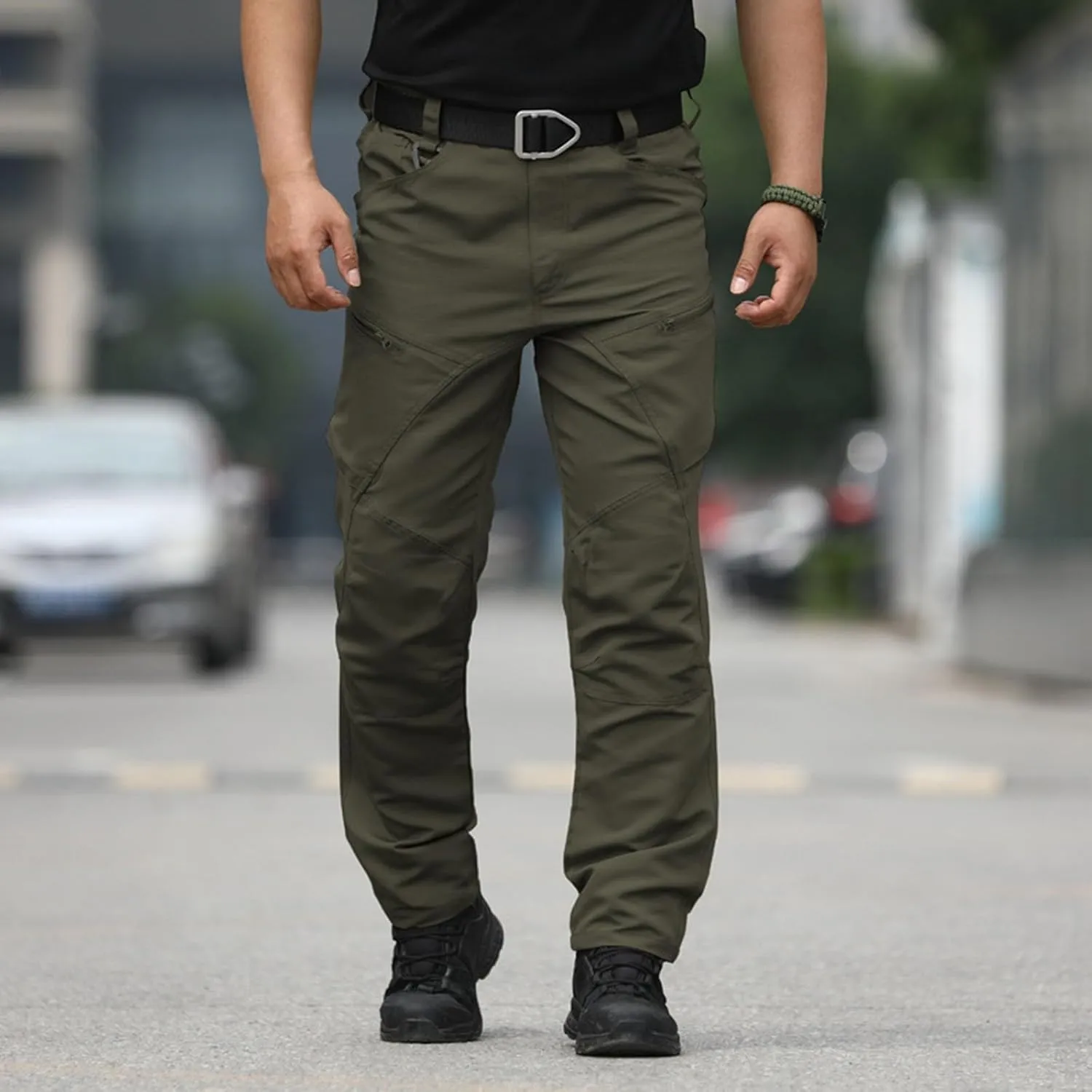 MIDOO Golf Pants Men Tapered Leg Casual Joggers Pants Stretch Drawstring Elastic Waist Tapered Leg Sweatpants with Pockets