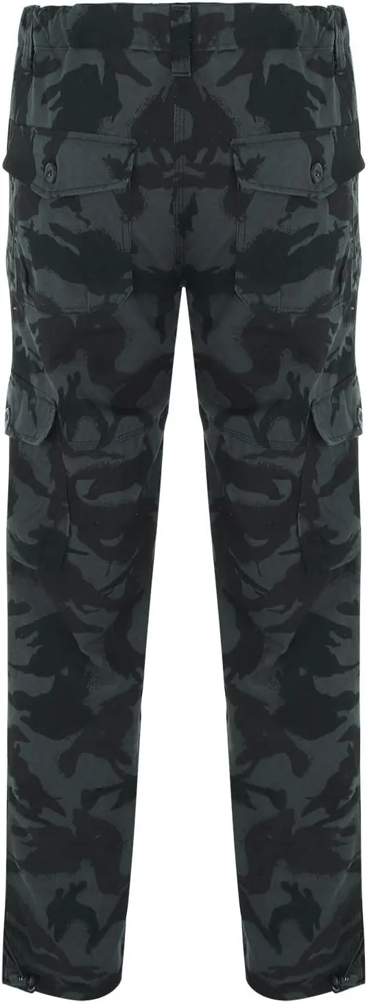MIDOO Mens Cargo Pants Slim Fit Casual Joggers Athletic Pants Flex Stretch Loose Straight Sweatpants Work Hiking Pants