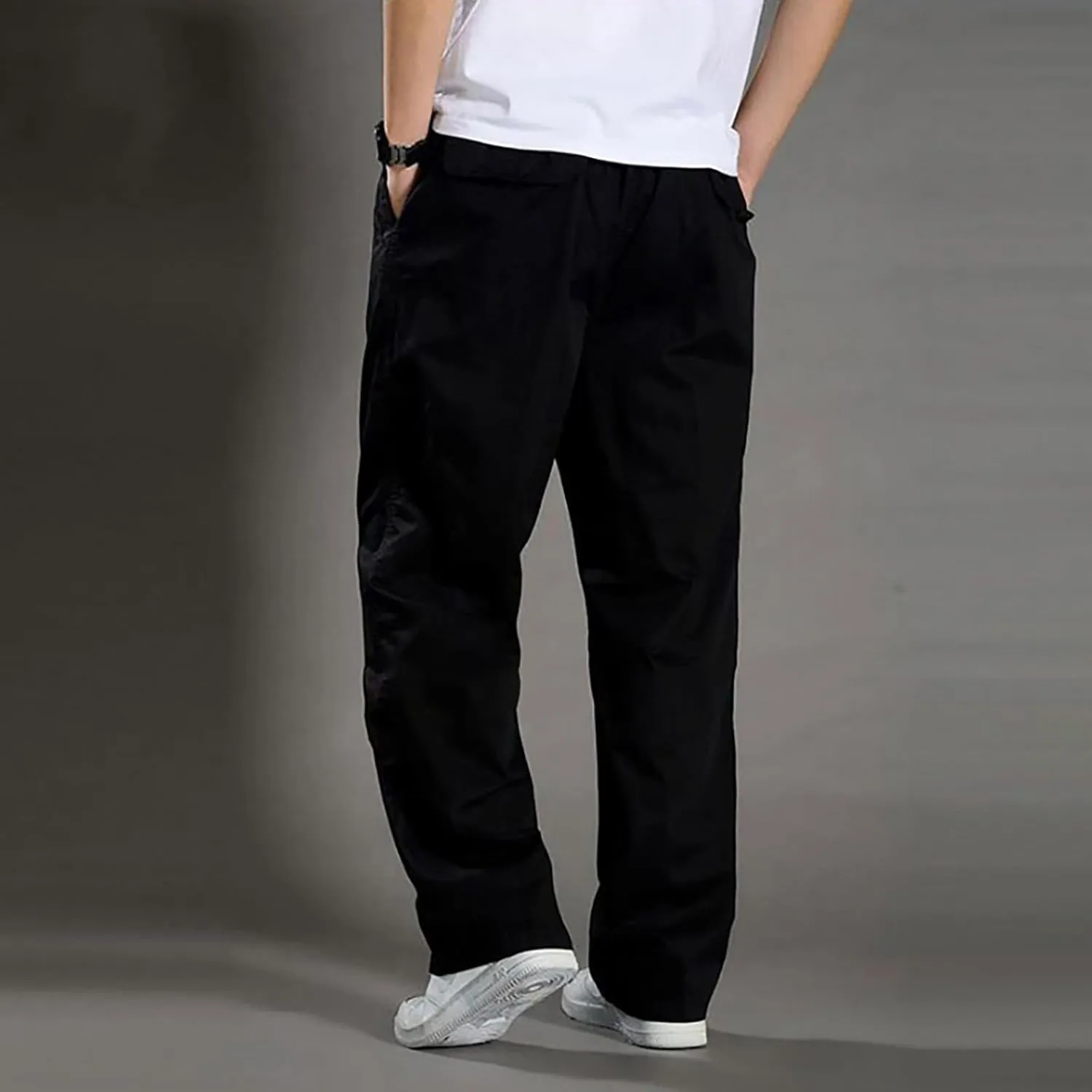 MIDOO Mens Cargo Pants Slim Fit Casual Loose Straight Sweatpants Outdoor Lightweight Work Hiking Pants Jogger Tousers