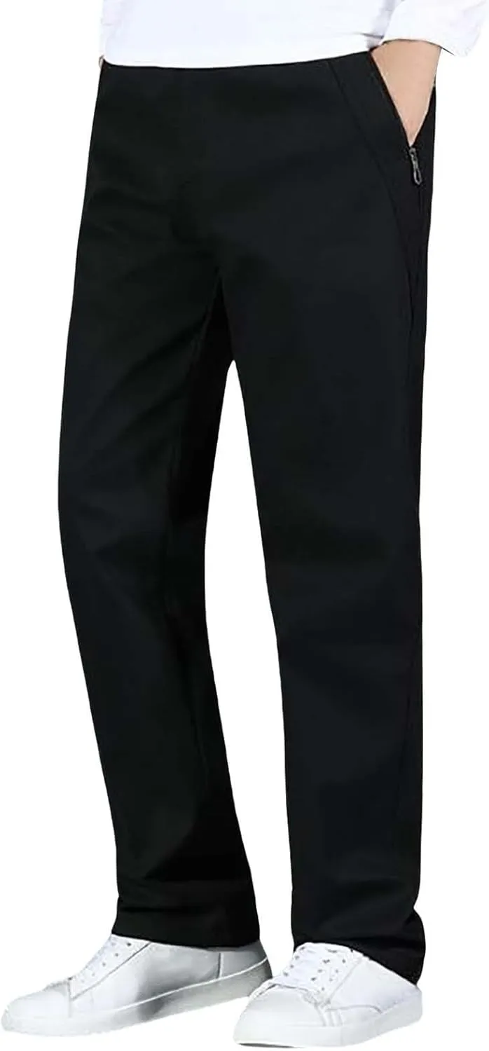 MIDOO Tactical Pants for Men Stretch Casual Joggers Athletic Pants Flex Stretch Loose Straight Sweatpants Work Hiking Pants