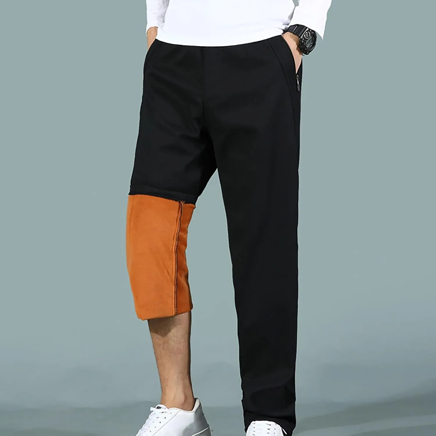 MIDOO Tactical Pants for Men Stretch Casual Joggers Athletic Pants Flex Stretch Loose Straight Sweatpants Work Hiking Pants