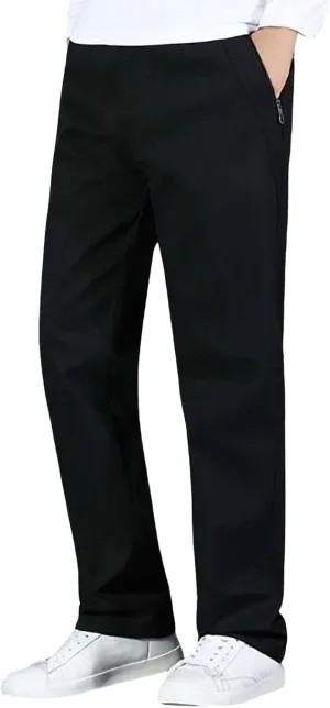 MIDOO Tactical Pants for Men Stretch Casual Joggers Athletic Pants Flex Stretch Loose Straight Sweatpants Work Hiking Pants