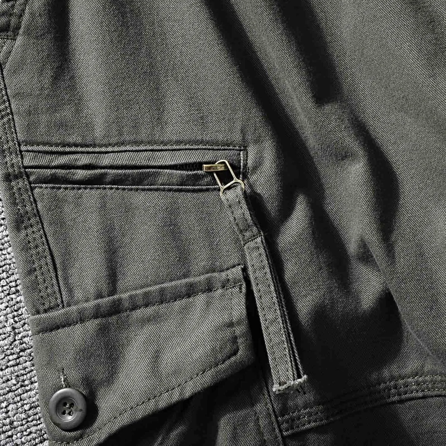 MIDOO Work Pants for Men Construction Flex Casual Pants Stretch Drawstring Waistband Tapered Leg Sweatpants with Pockets