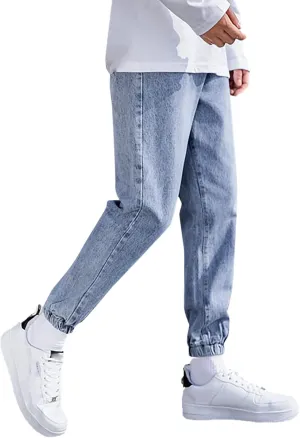 MIDOO Work Pants for Men Slim Fit Casual Joggers Pants Stretch Drawstring Elastic Waist Tapered Leg Sweatpants with Pockets