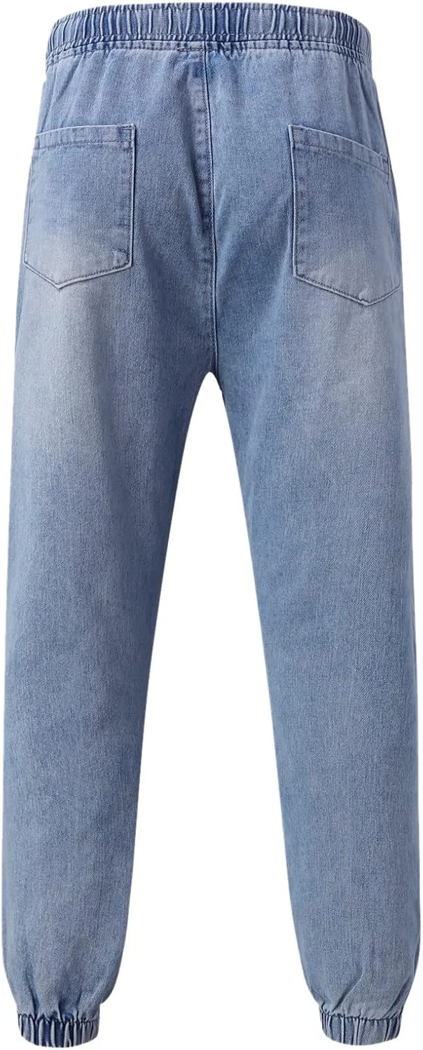 MIDOO Work Pants for Men Slim Fit Casual Joggers Pants Stretch Drawstring Elastic Waist Tapered Leg Sweatpants with Pockets