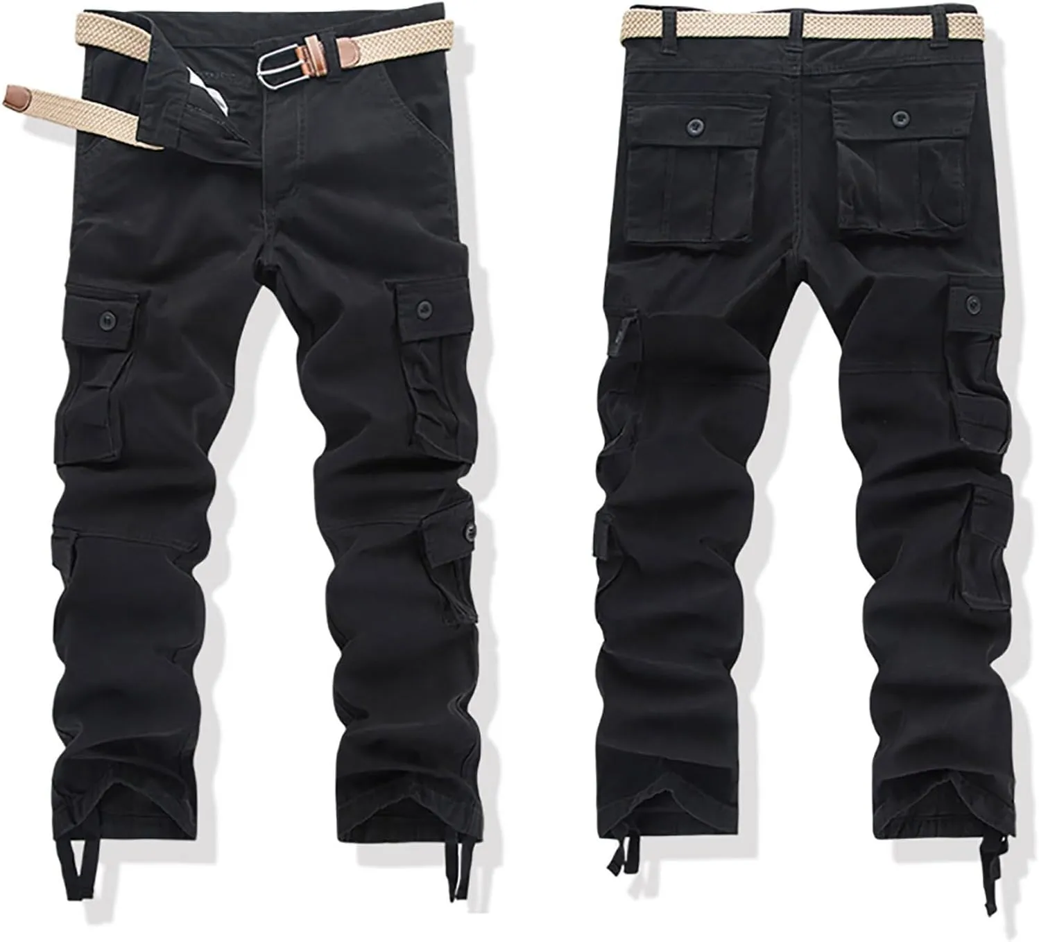Military Tactical Pants for Men Straight Leg Army Combat Camo Multi Pockets Cargo Pants Camouflage Hunting Work Pants