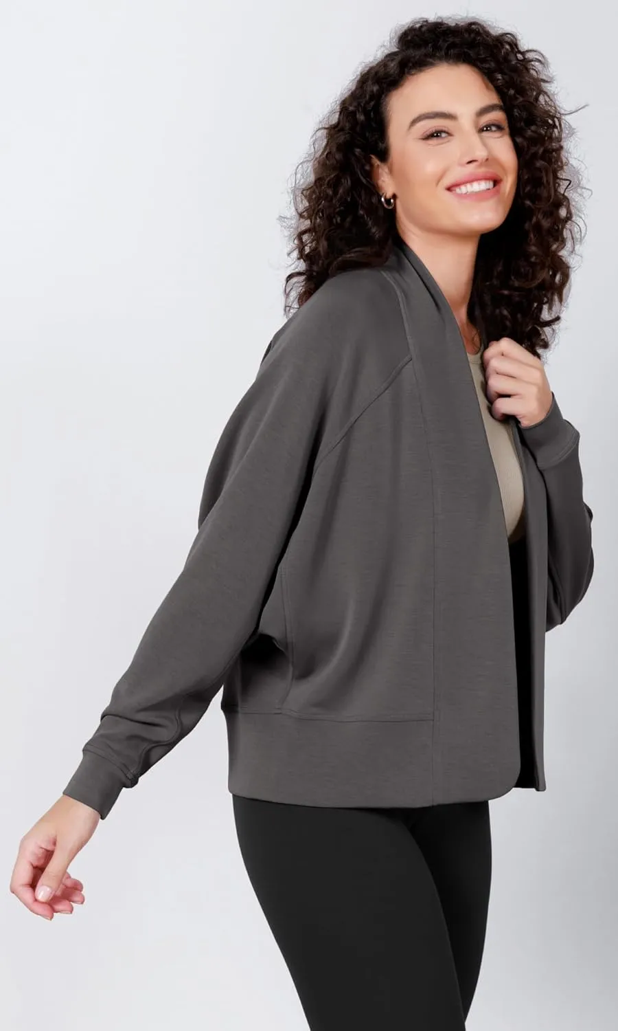 ODODOS Women's Modal Soft Open Front Cardigans Long Sleeve Casual Wrap Outwear