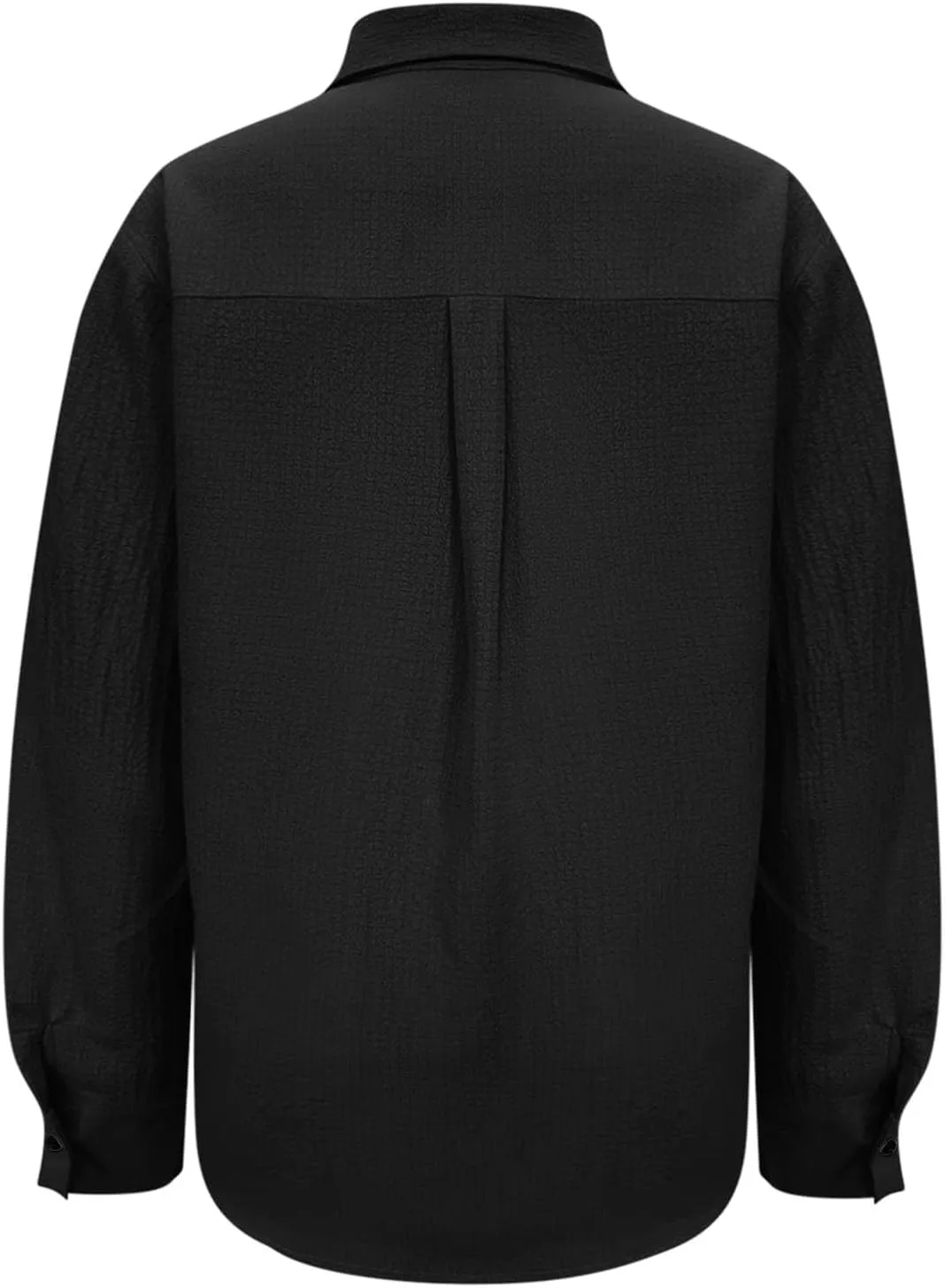 Oversized Tshirts for Women Long Sleeve V Neck Blouses Button Down Plain Shirts Girls Fashion Vacation Beach Tops