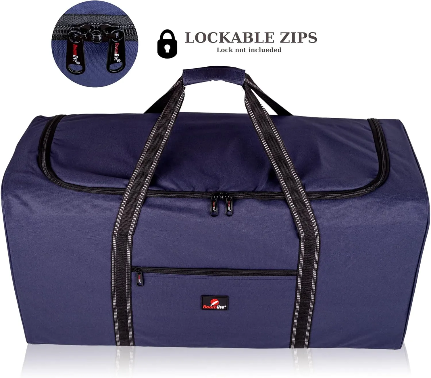 Roamlite Extra Large Size X-L 26" Duffel Bag - Very Big Sports, Gym, Training Holdall, Cargo Travel Luggage - 70 Litre 26 Inch x13x13 Navy Blue, RL26N