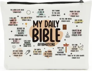Scripture Bible Verse Makeup Bag Cosmetic Bag, Faith Christian Gifts for Women, Mental Health Gifts, Inspirational Gifts for Women, Positive Affirmations, Gifts for Sister Friend Mothers Day Birthday
