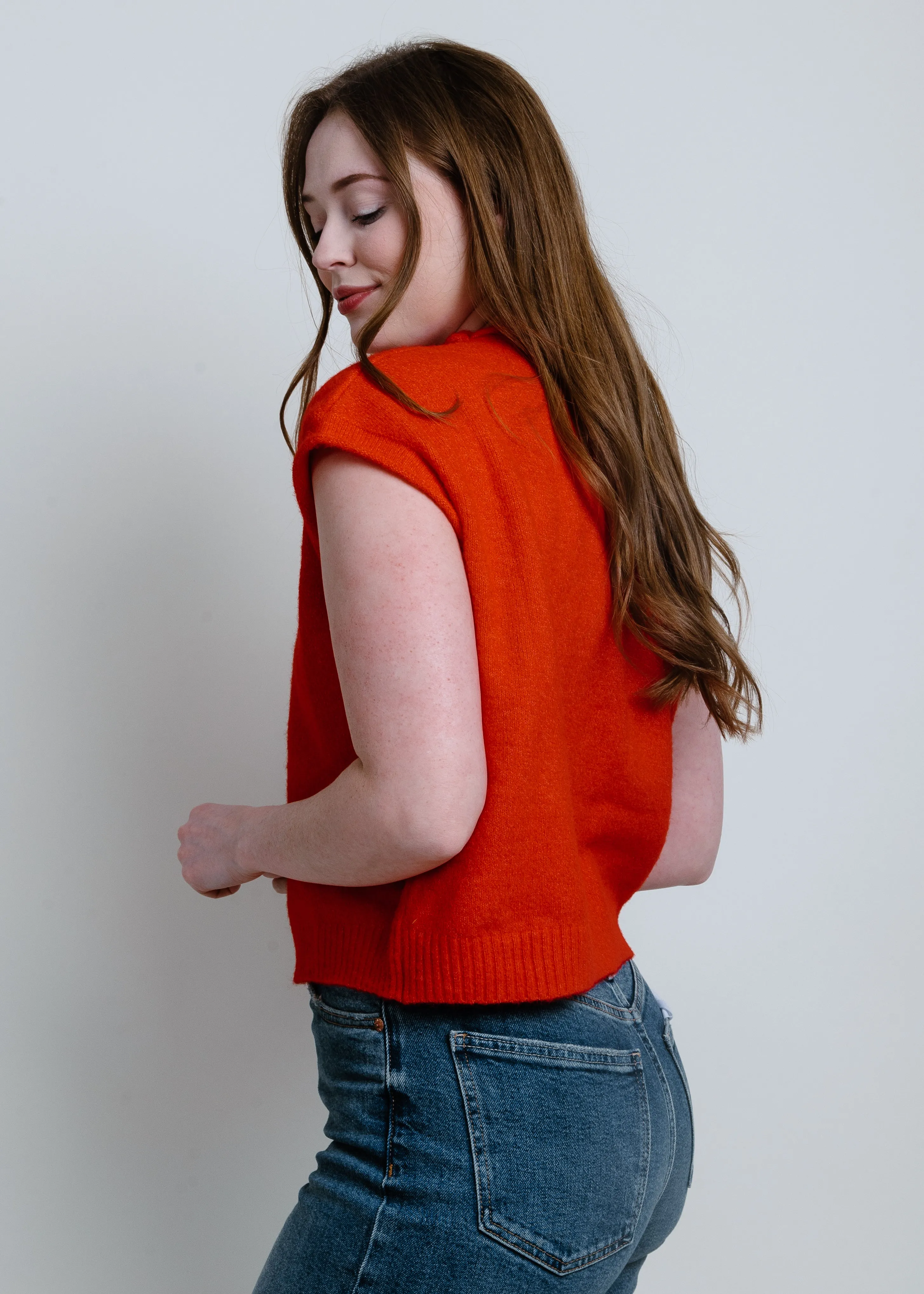 Setting Sail Sweater Vest - Red