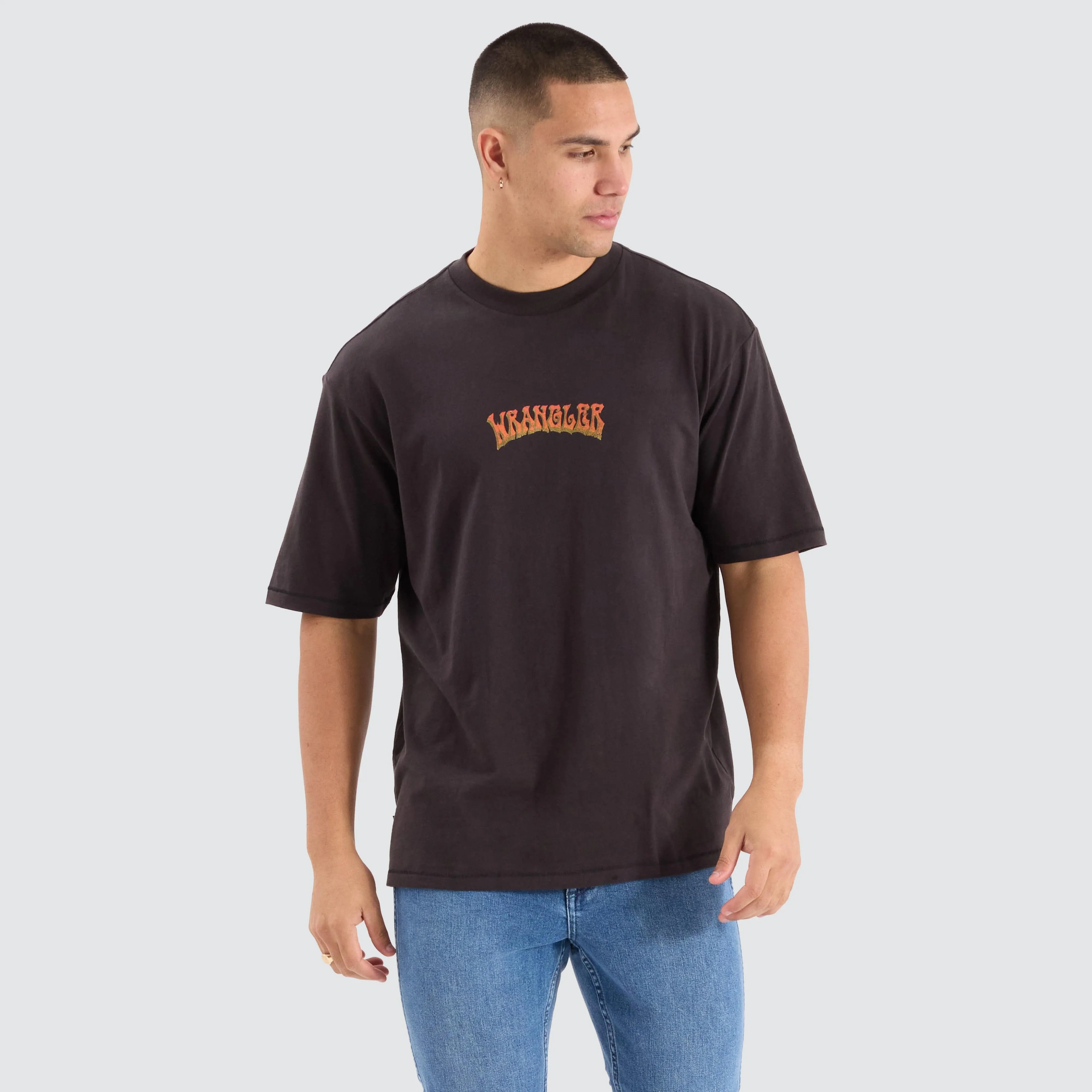 Setting Sun Baggy Tee Black