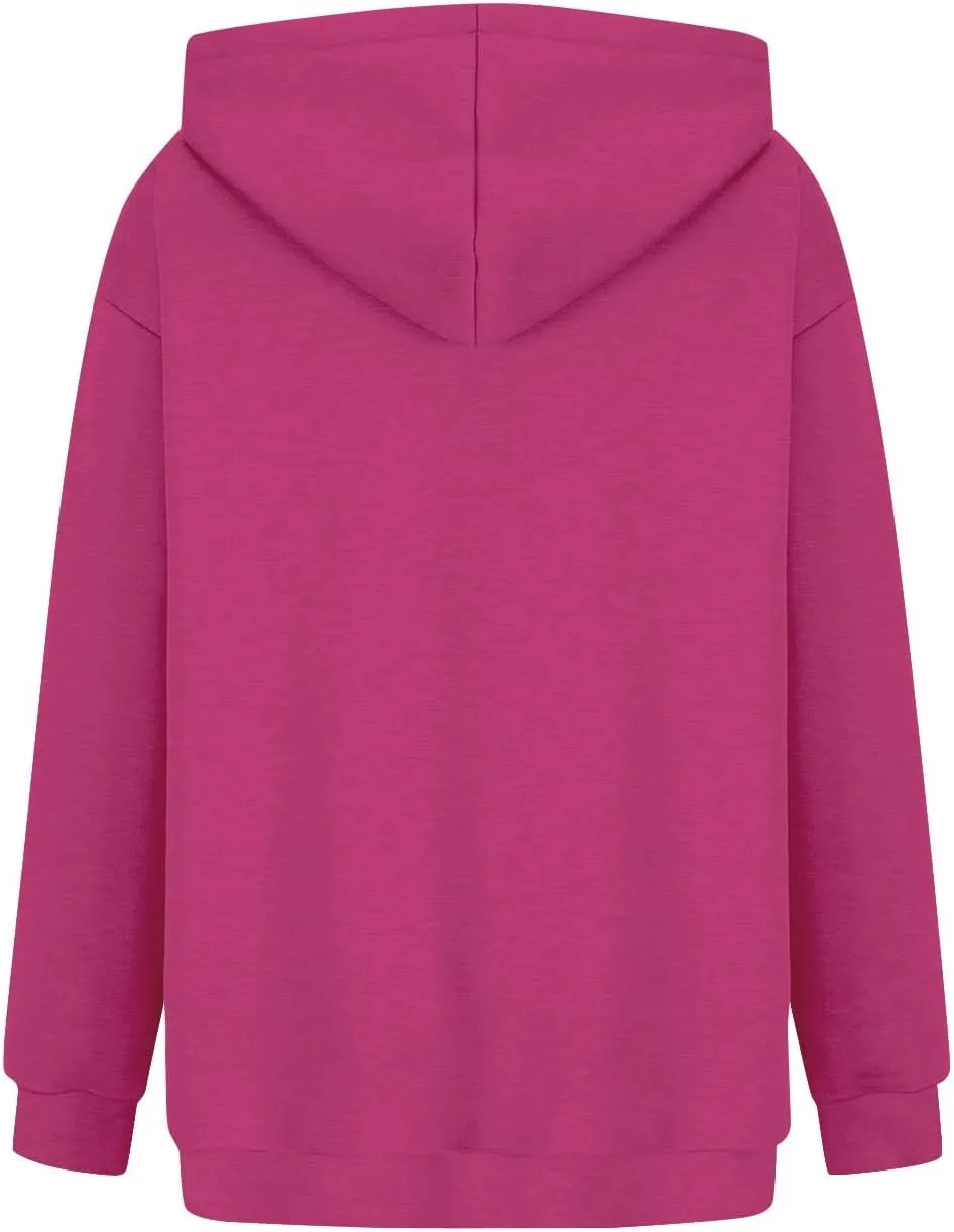 SHAOBGE Womens Fall Oversized Sweatshirts Fleece Hoodies Long Sleeve Shirts Pullover Winter Clothes with Pocket