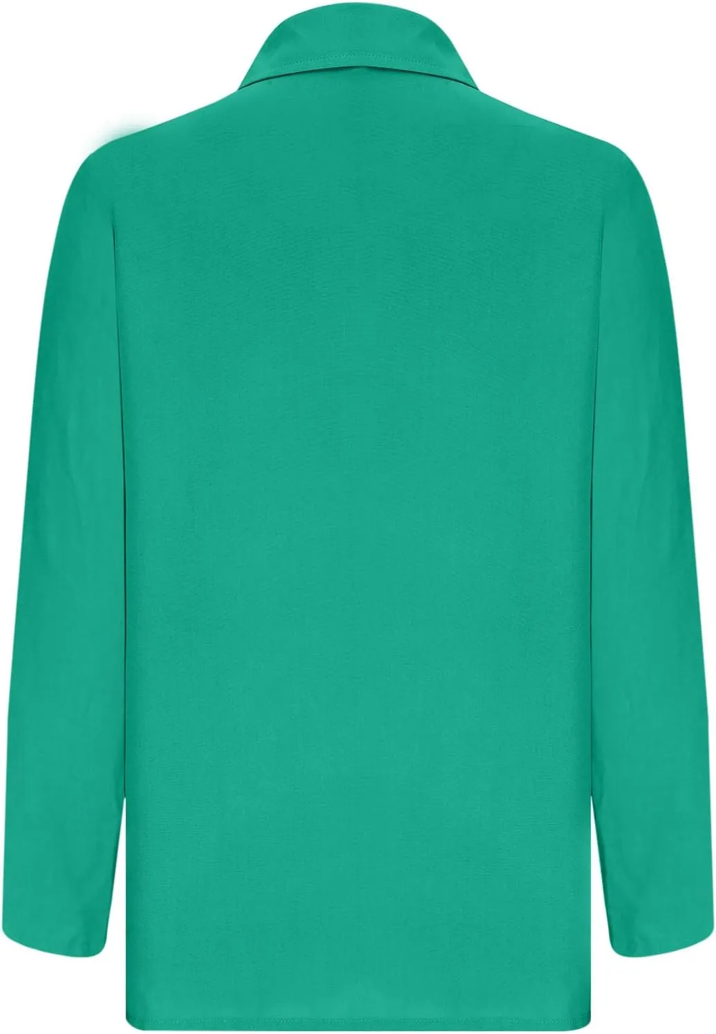 Shirts for Women Long Sleeve Button Down Top Pocket Collared Tunic Solid Loose Casual Daily Womens Fashion Blouses