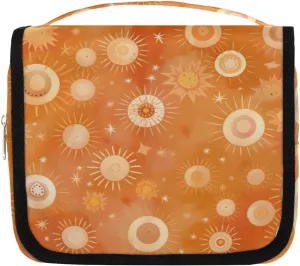 Sun Hanging Travel Toiletry Bag Kit Makeup Case Cosmetics Organizer Ethic Toiletry Bag for Women Make up Accessories Shampoo Body Cream Brushes Set