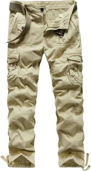 Tactical Pants for Men Stretch Lightweight Cargo Sweatpants Stretch Waistband Workout Joggers Athletic Hiking Pants