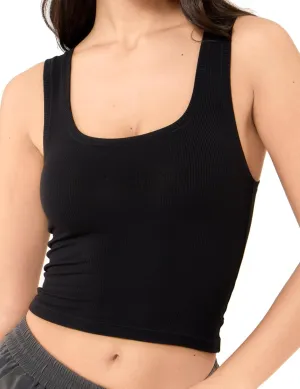 Tank Top for Women Cropped Camisole Ribbed Cami Sleeveless Shirts Summer Basic